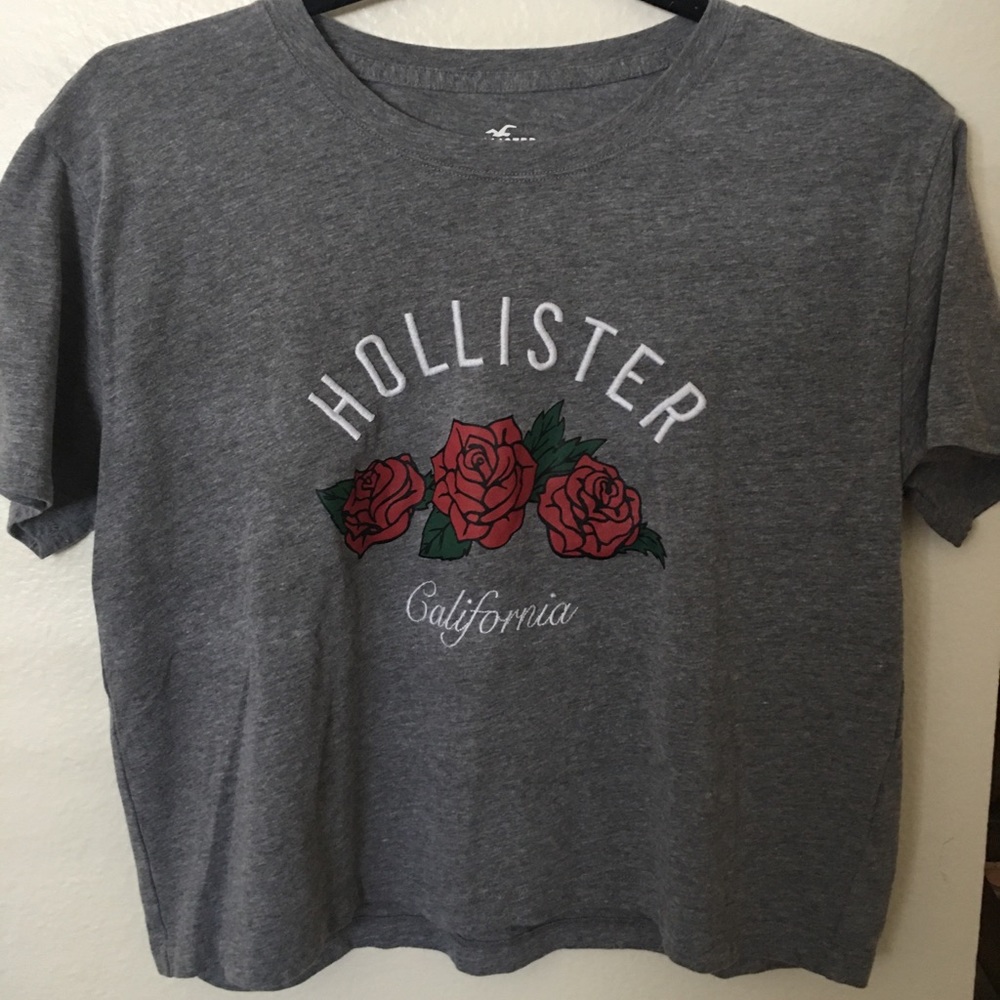 ✰ hollister grey top